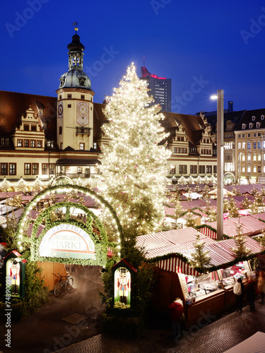 Weihnachtsmarkt Leipzig Marktplatz