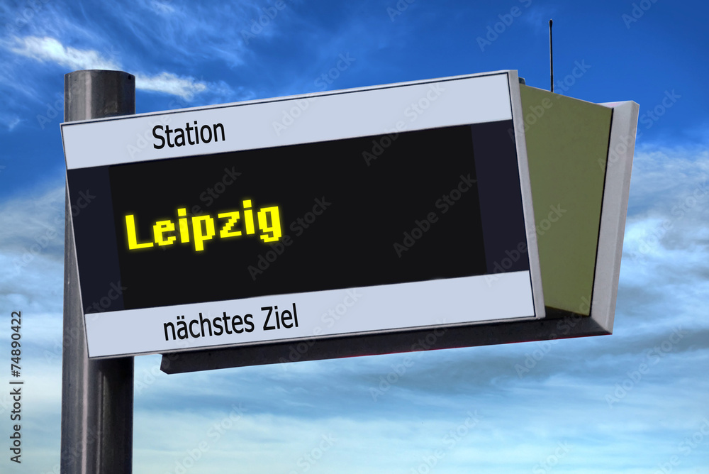 ANzeigetafel 6 - Leipzig