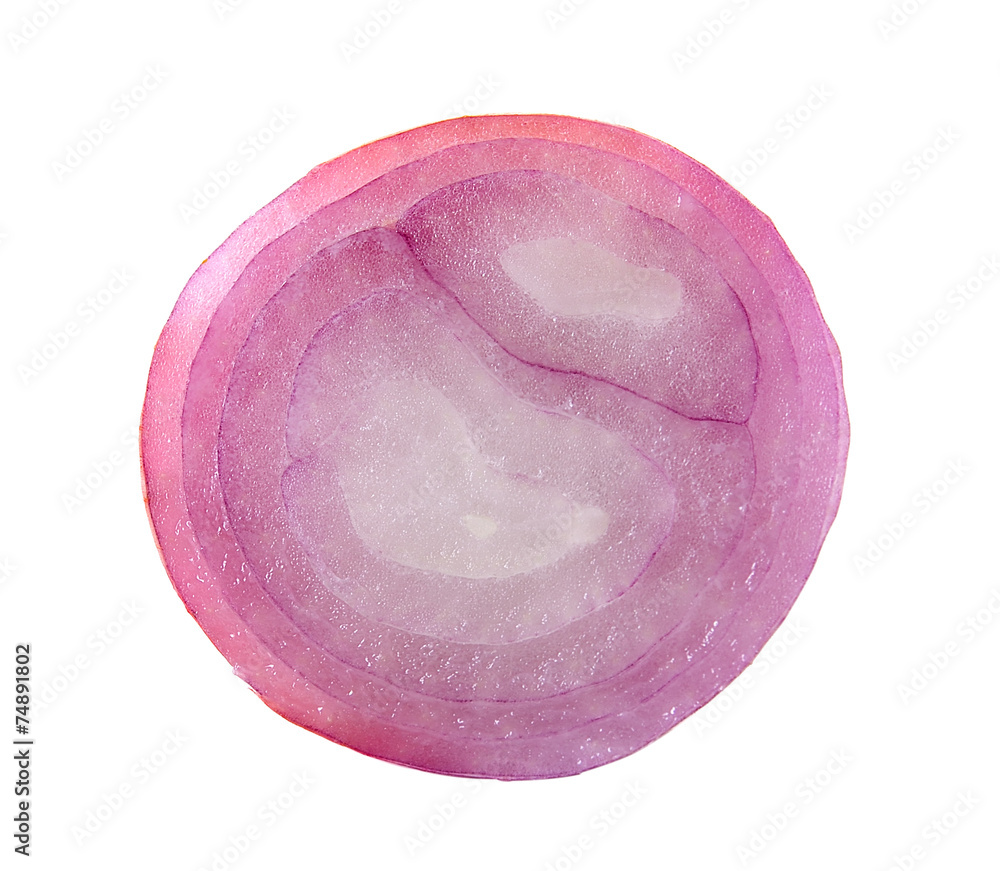 shallots slice isolated on white background shallots slice isolated on white background