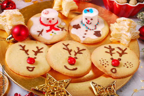 funny christmas cookies made by kids