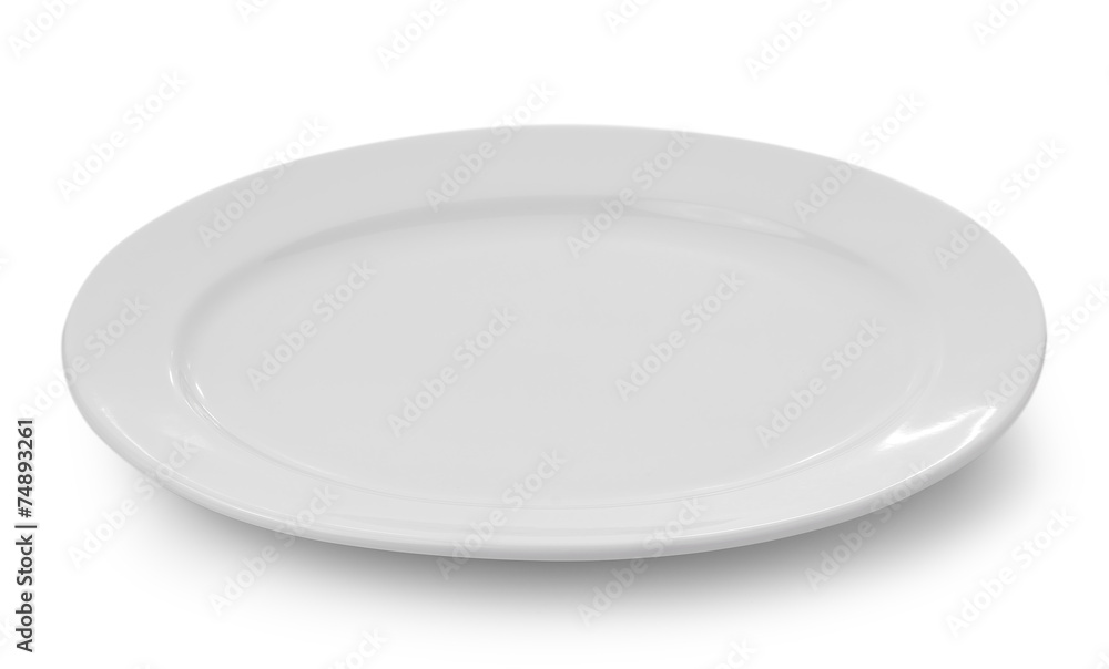 white plate on white background white plate on white background
