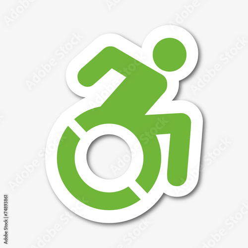 Logo personne handicapée.
