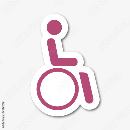 Logo personne handicapée.