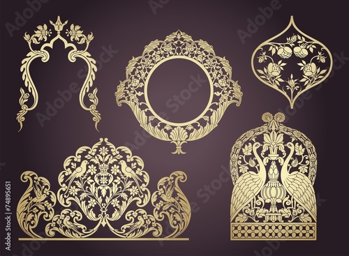 traditional paisley floral pattern, textile , Rajasthan, royal India