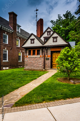 Wallpaper Mural Storm clouds over buildings at Gettysburg College, Pennsylvania. Torontodigital.ca