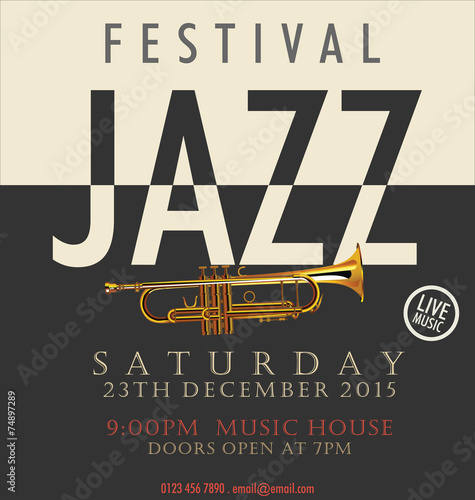 Photography Jazz festival poster