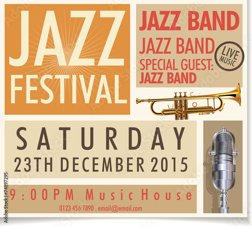 Jazz festival poster