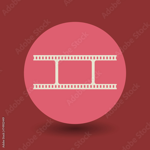Blank film symbol, vector