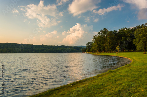 The shore of Lake Pinchot, Gifford Pinchot State Park, Pennsylva photo