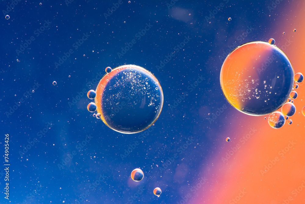 Abstract Macro Oil Planets Abstract Macro Oil Planets