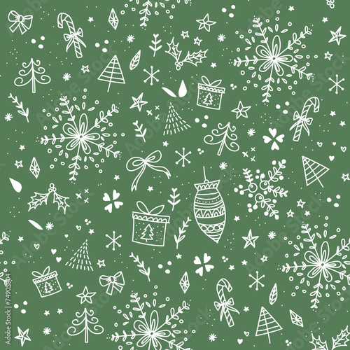 New Year Seamless Pattern 1