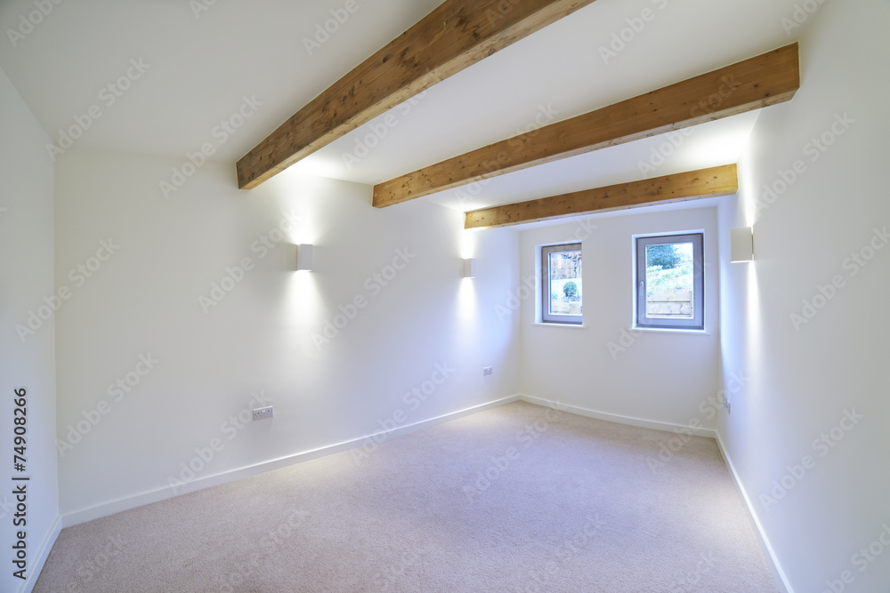 Fototapeta premium Interior View Of Beautiful Luxury Empty Bedroom