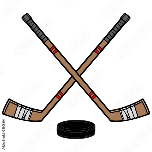 Hockey Sticks & Puck