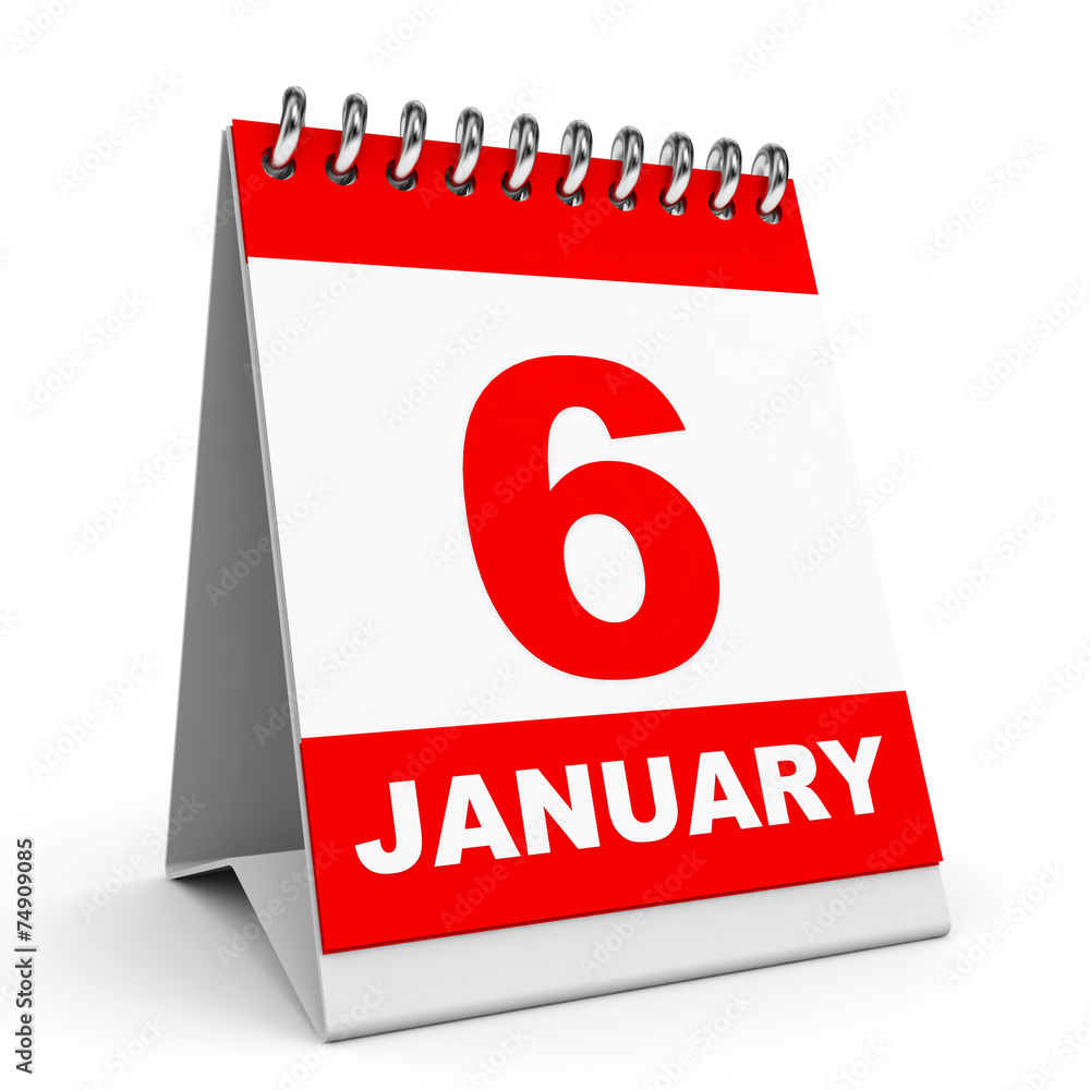 Calendar. 6 January. Calendar. 6 January.