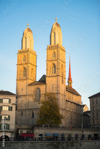 Grossmunster Church in Zurich, Switzerland