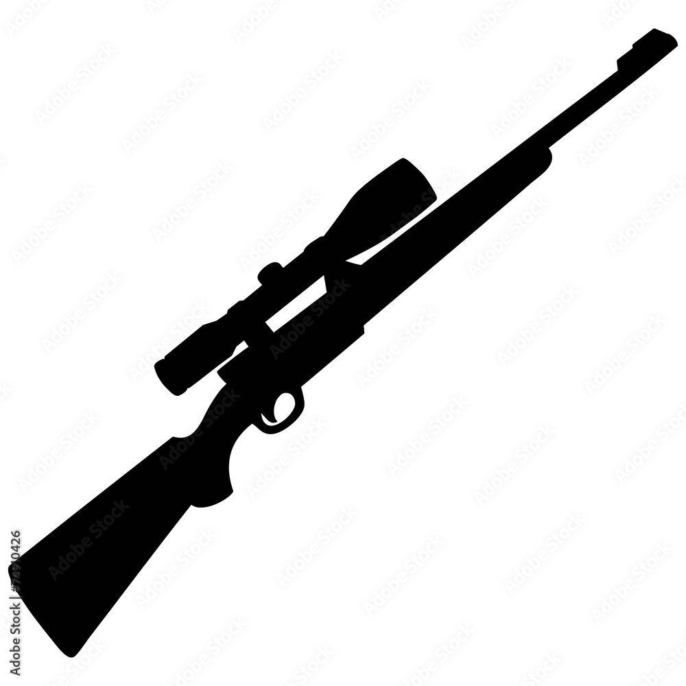 © Larry Rains - Hunting Rifle Silhouette © Larry Rains - Hunting Rifle Silhouette