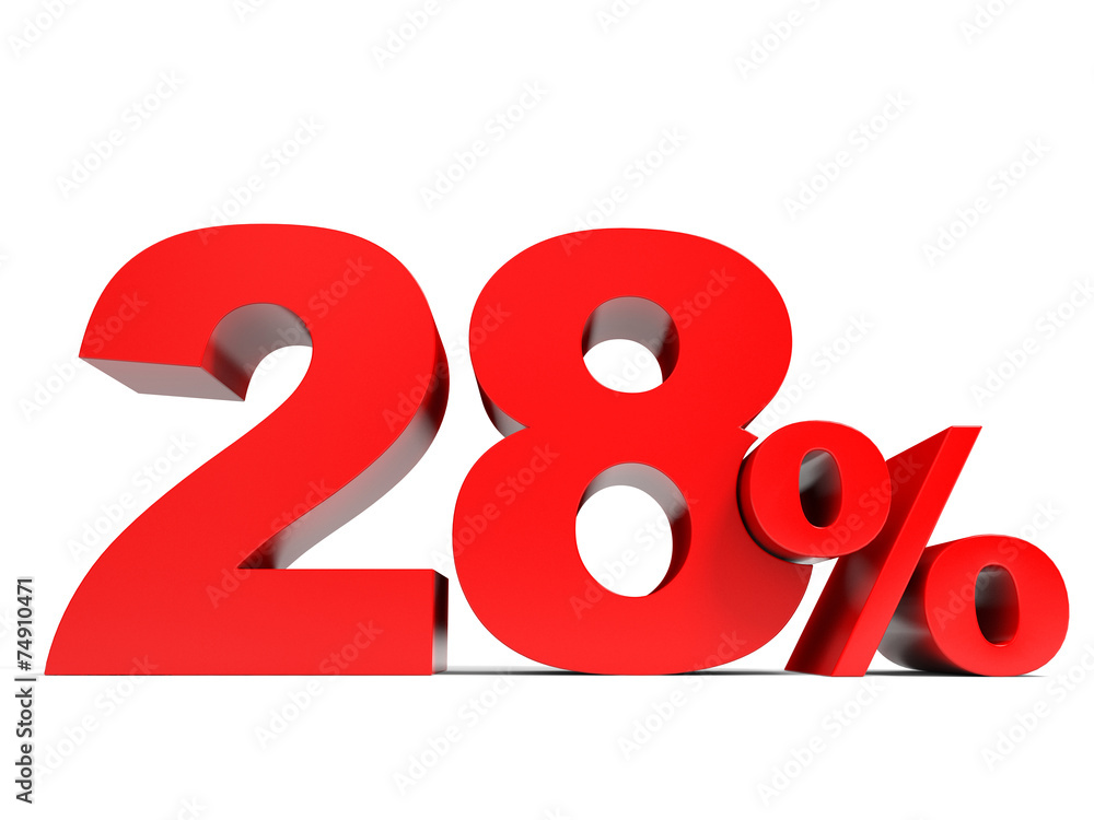 Red twenty eight percent off. Discount 28%. Red twenty eight percent off. Discount 28%.