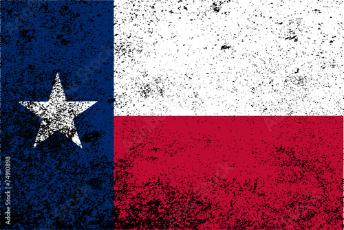 Texas State Flag Grunge