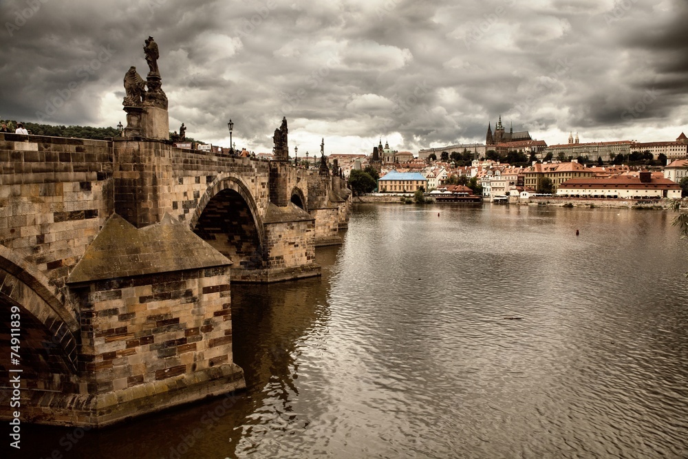 Charles Bridge in Prague, Czech Republic