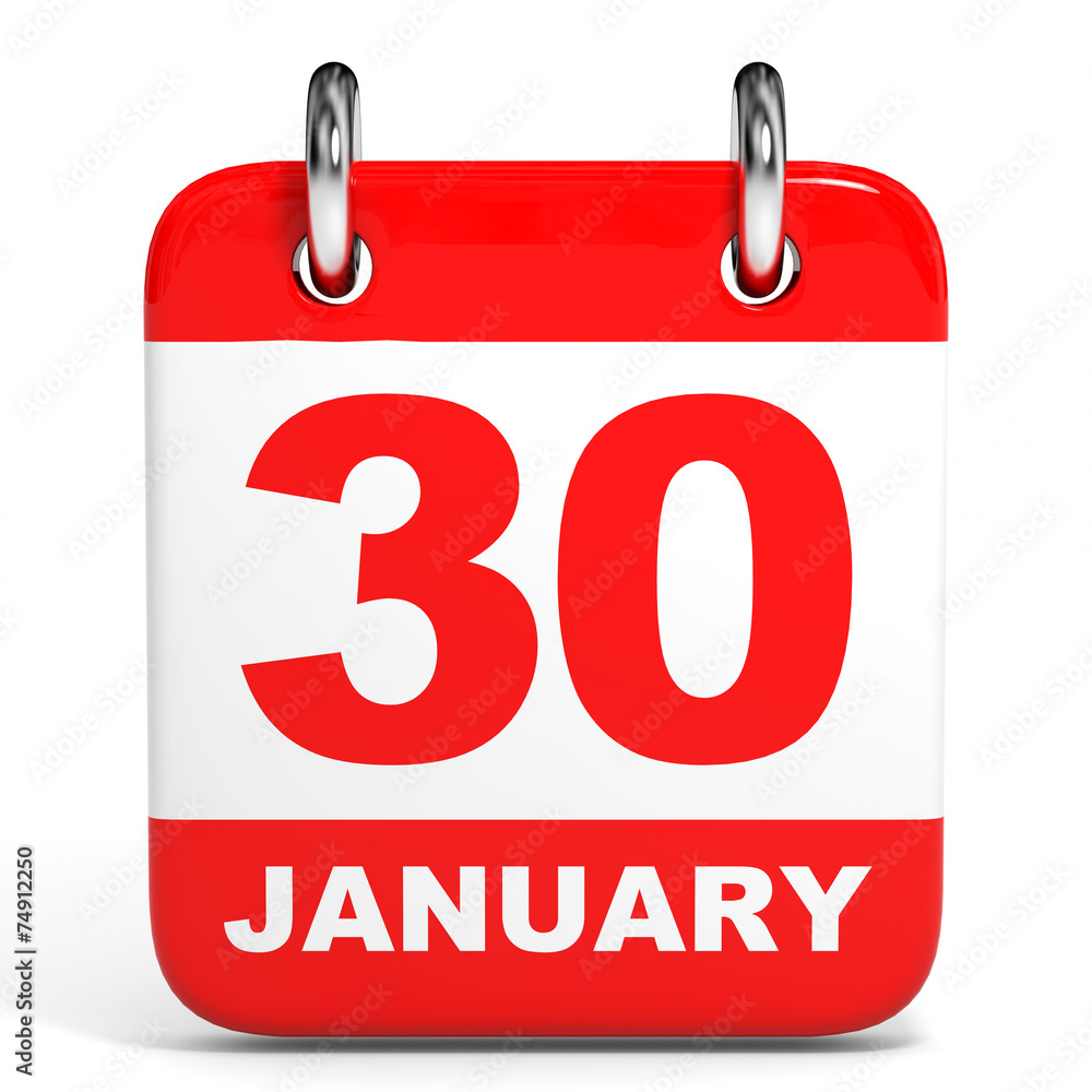 Calendar. 30 January. Calendar. 30 January.
