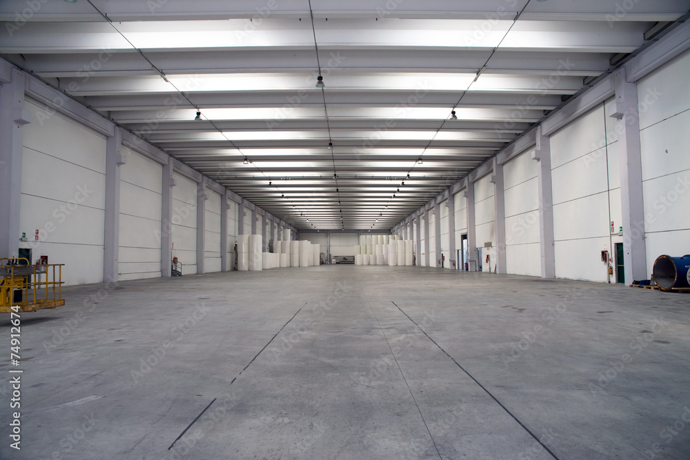 Warehouse (paper and cardoboard) in paper mill Warehouse (paper and cardoboard) in paper mill