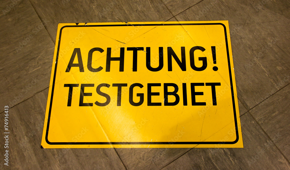 Obraz premium Testgebiet