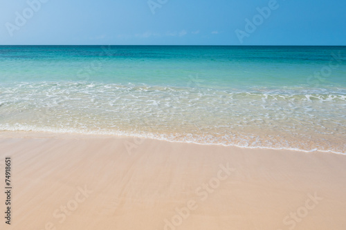 Clear water in Chaves beach Praia de Chaves in Boavista Cape Ve © Samuel B.