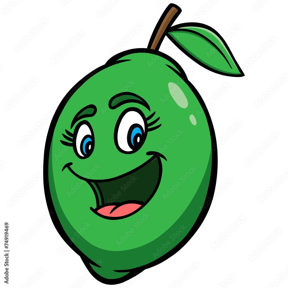 Obraz premium Lime Cartoon