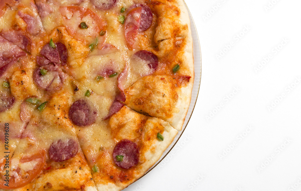 homemade pizza on the table homemade pizza on the table