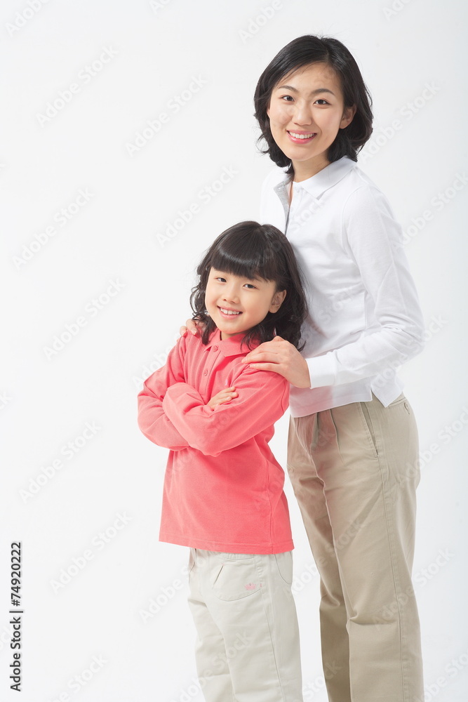 아시안 엄마와 아이 아시안 엄마와 아이