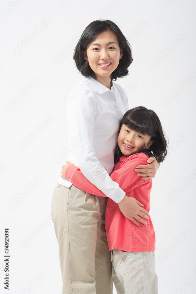 아시안 엄마와 아이 아시안 엄마와 아이