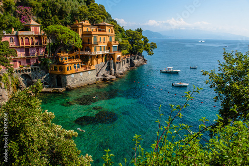 Fotografia Portofino village on Ligurian coast in Italy