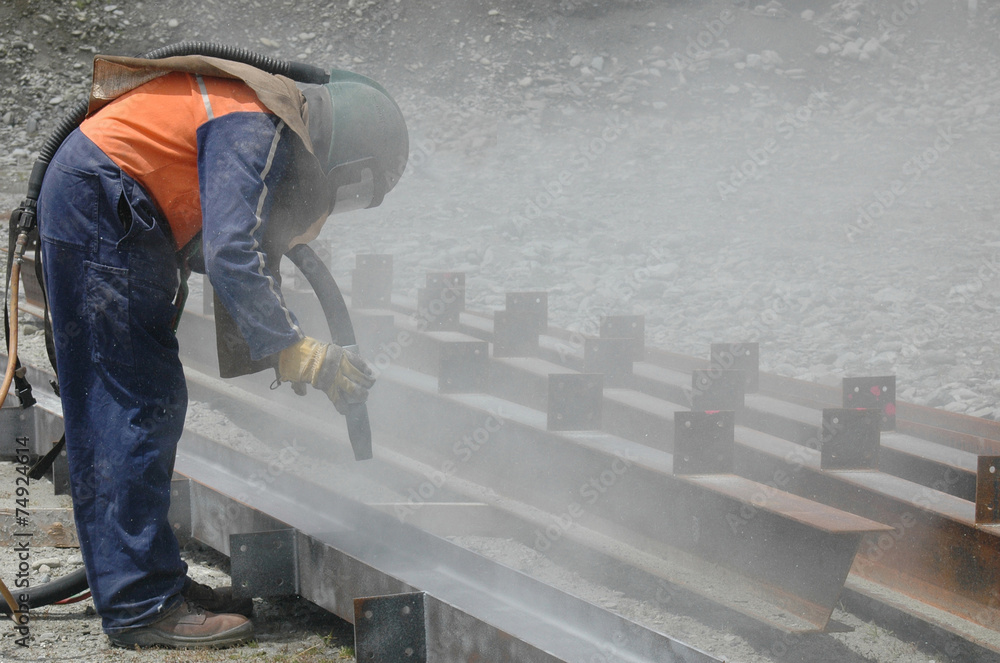 sandblasting I beams sandblasting I beams