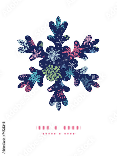 Vector snowflakes on night sky Christmas snowflake silhouette