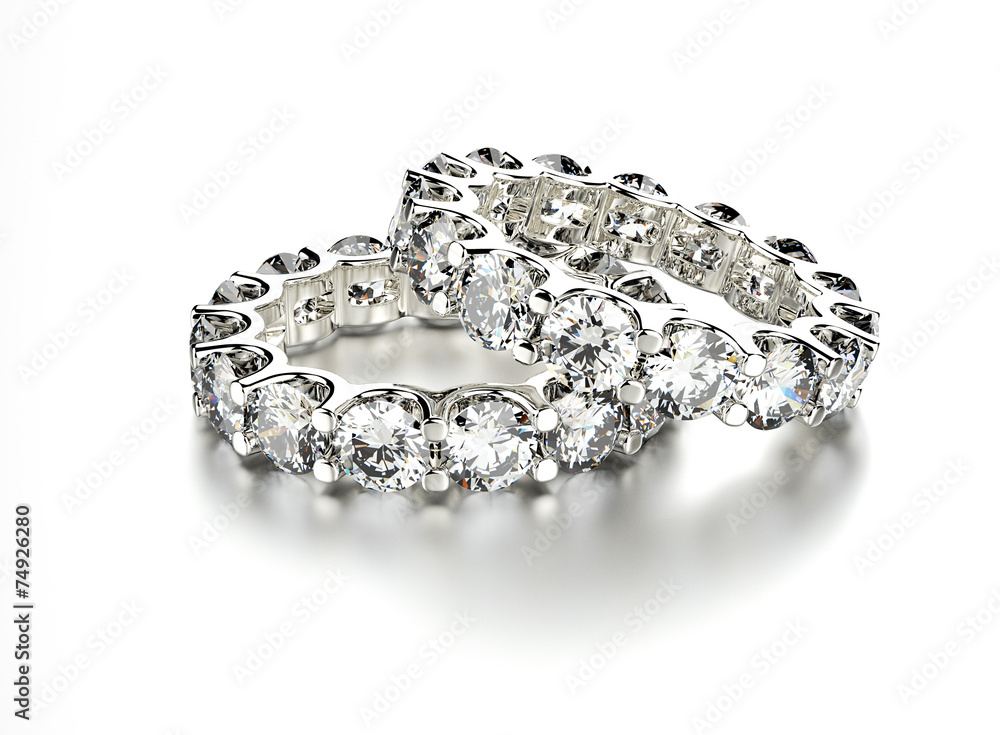 Golden Ring with Diamond. Jewelry background Golden Ring with Diamond. Jewelry background