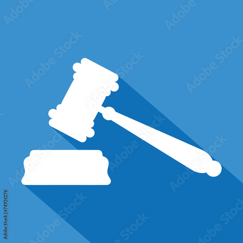 Logo marteau justice.