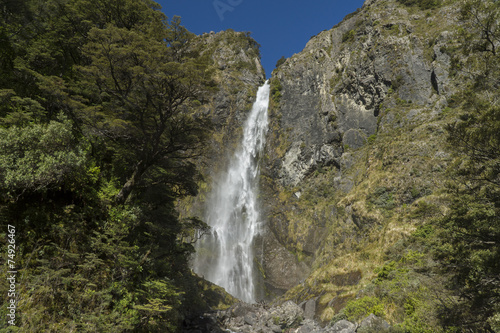 Hinekakai waterfall. New Zealand