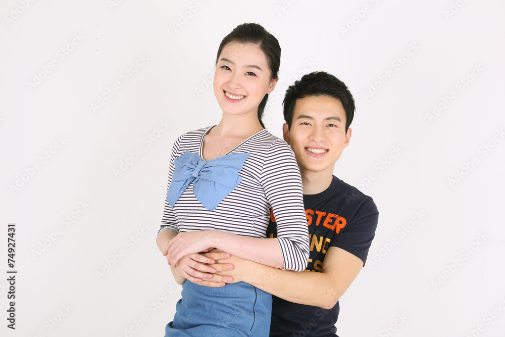 스튜디오 안에서 커플 모습 스튜디오 안에서 커플 모습