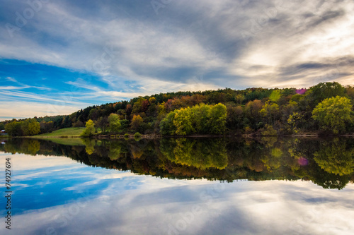 Afternoon reflections at Long Arm Reservoir, near Hanover, Penns