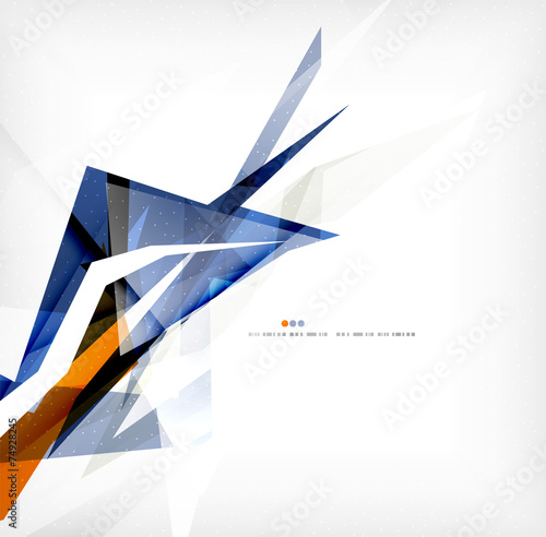 Angular geometric color shapes
