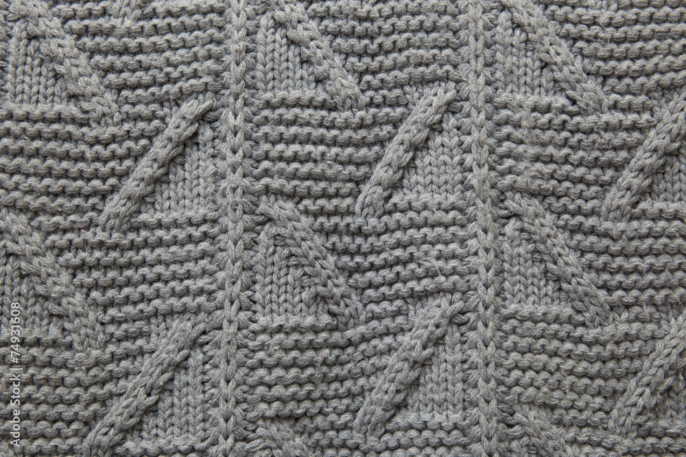texture of knitted sweaters