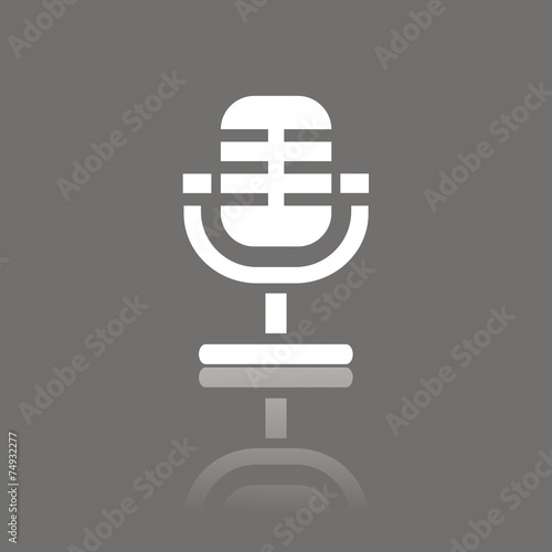 Icono mic FO reflejo