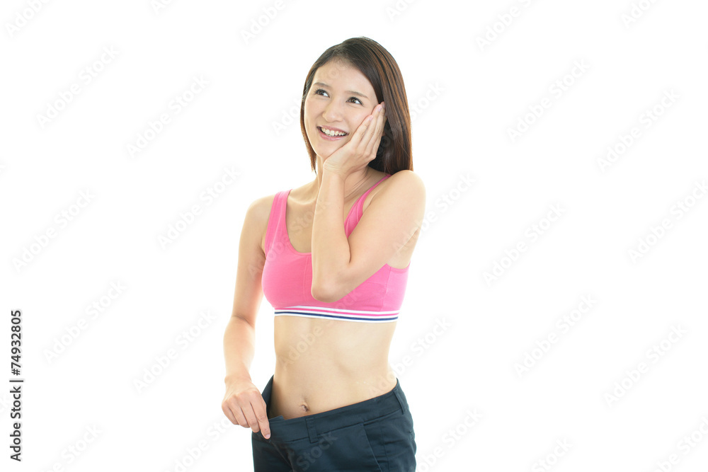 笑顔の女性 笑顔の女性