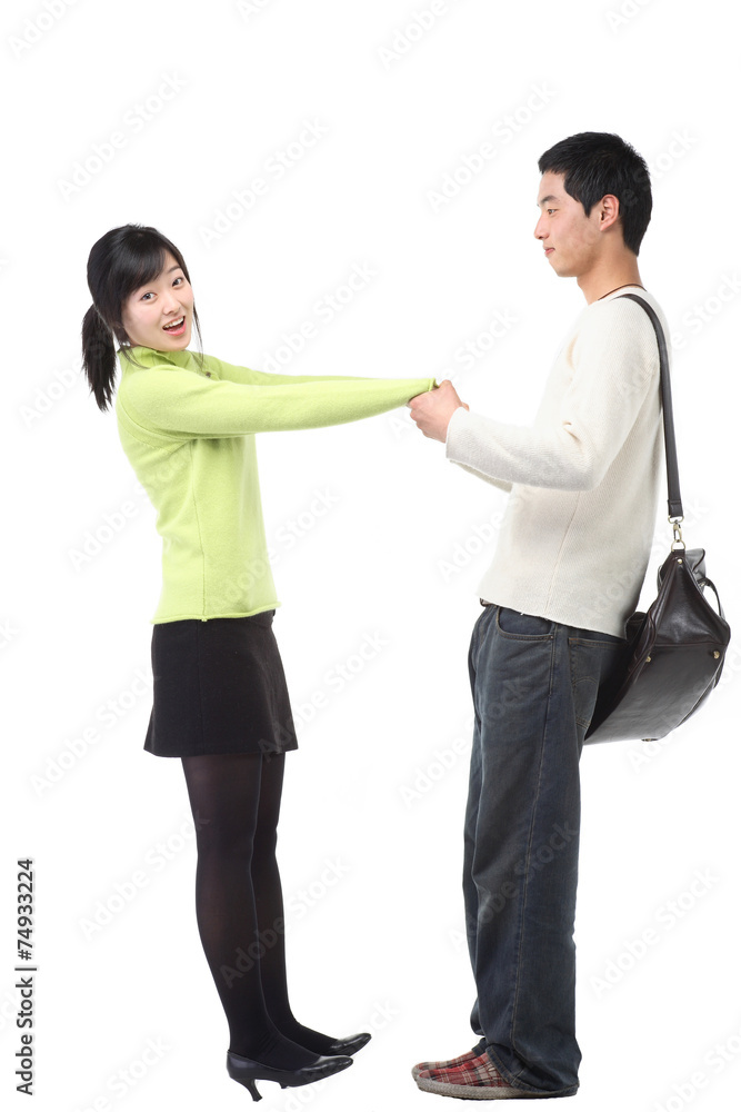 스튜디오 속 젊은 커플 스튜디오 속 젊은 커플