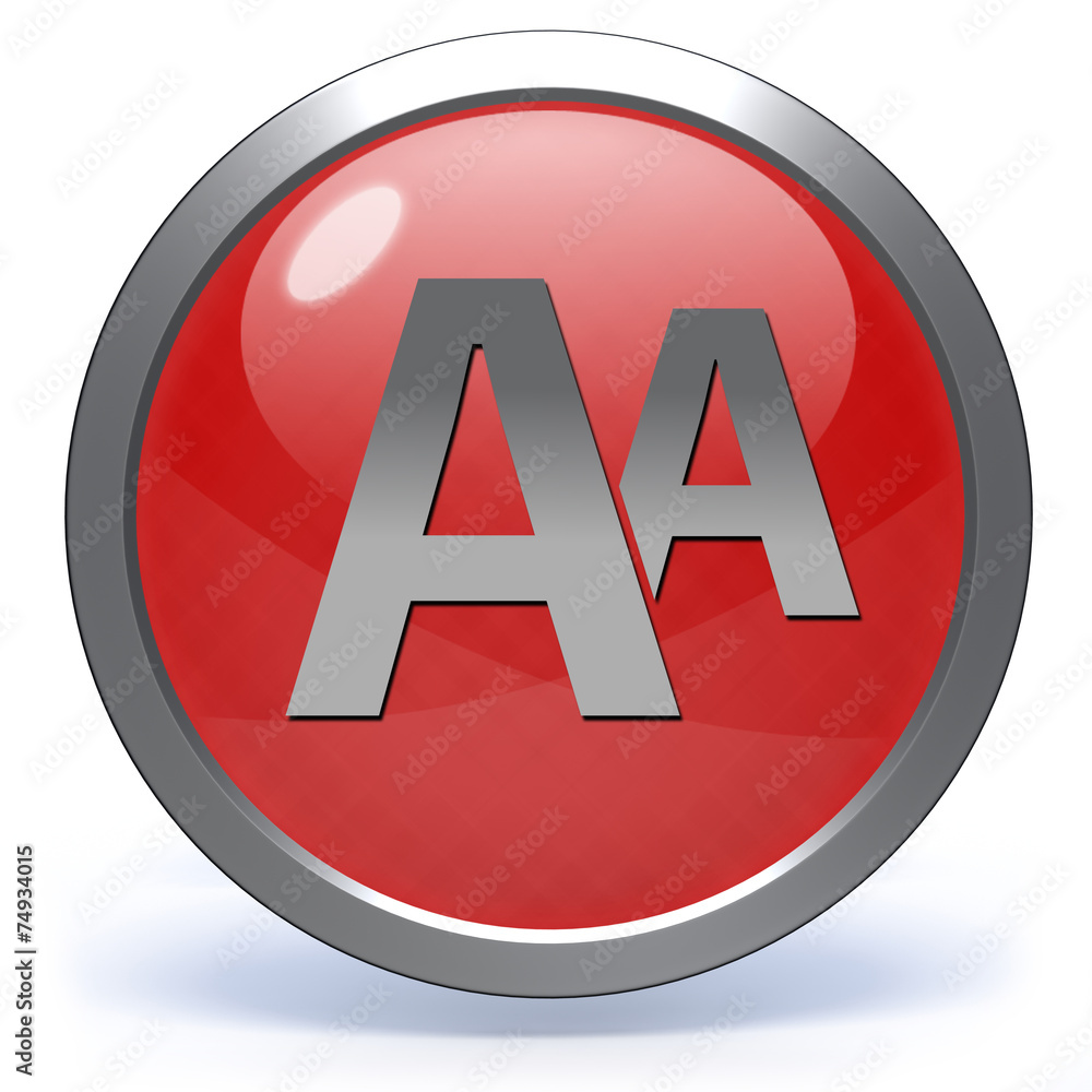 Alphabet circular icon on white background Alphabet circular icon on white background
