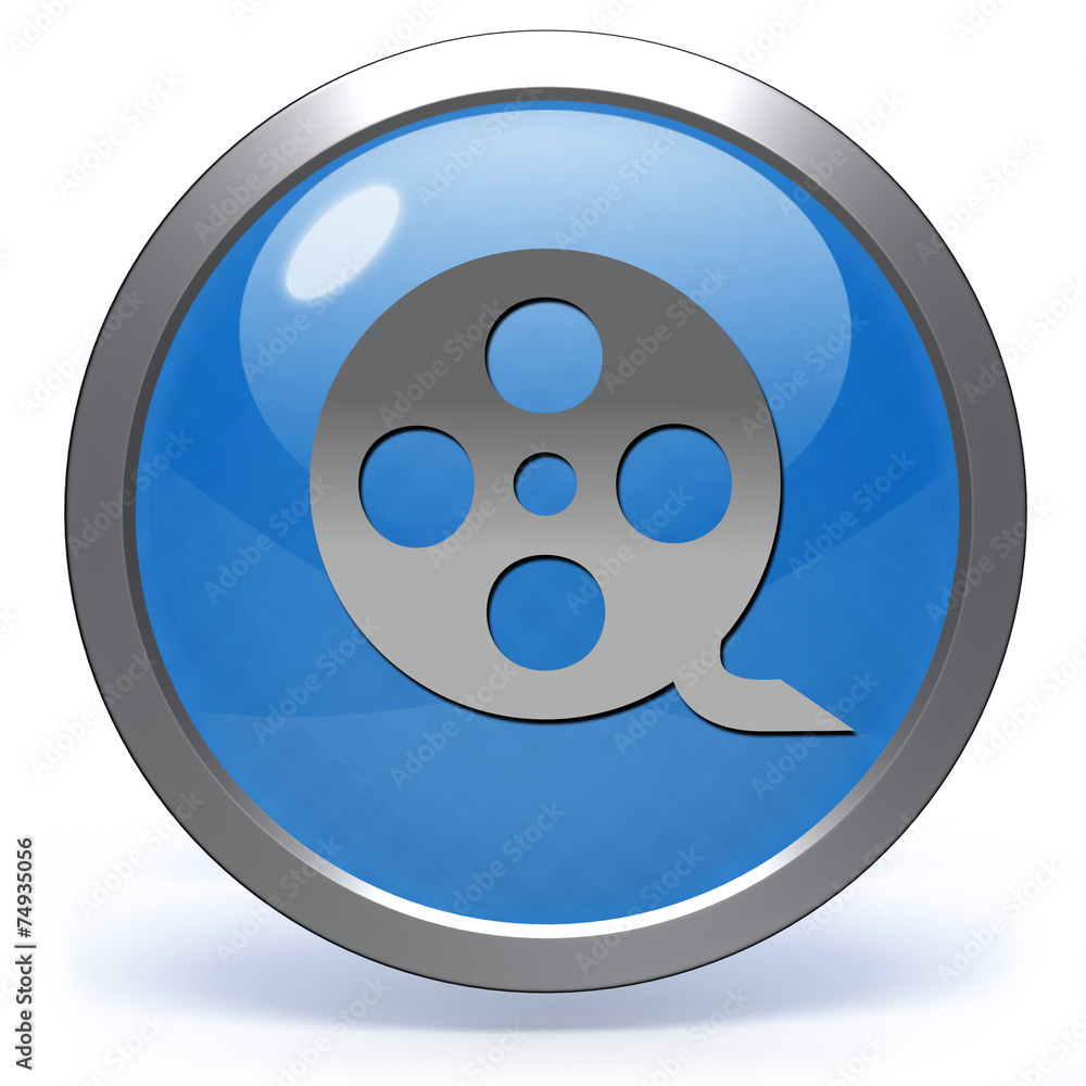 Fototapeta premium film circular icon on white background