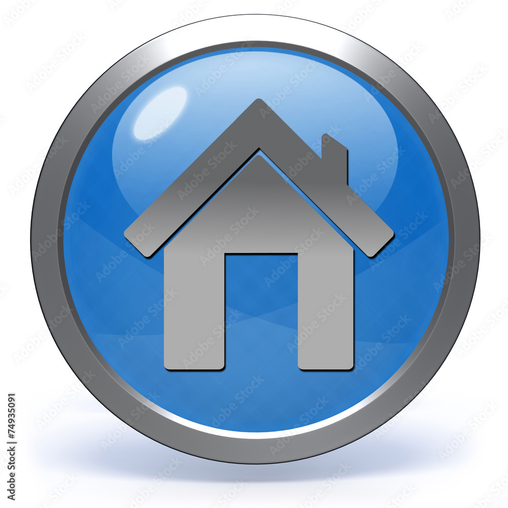home circular icon on white background home circular icon on white background