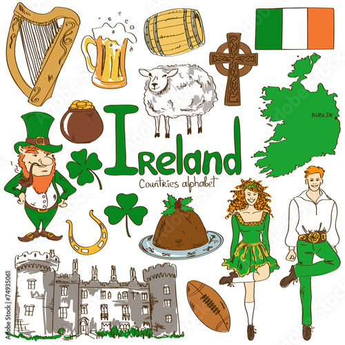 Collection of Irish icons