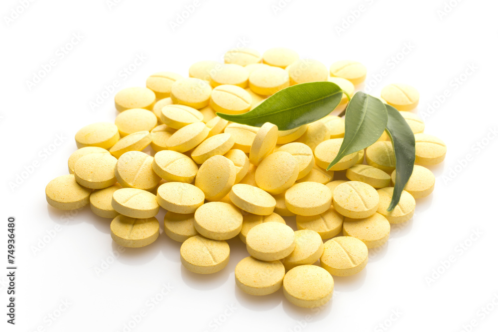 Fototapeta premium Herbal pill.