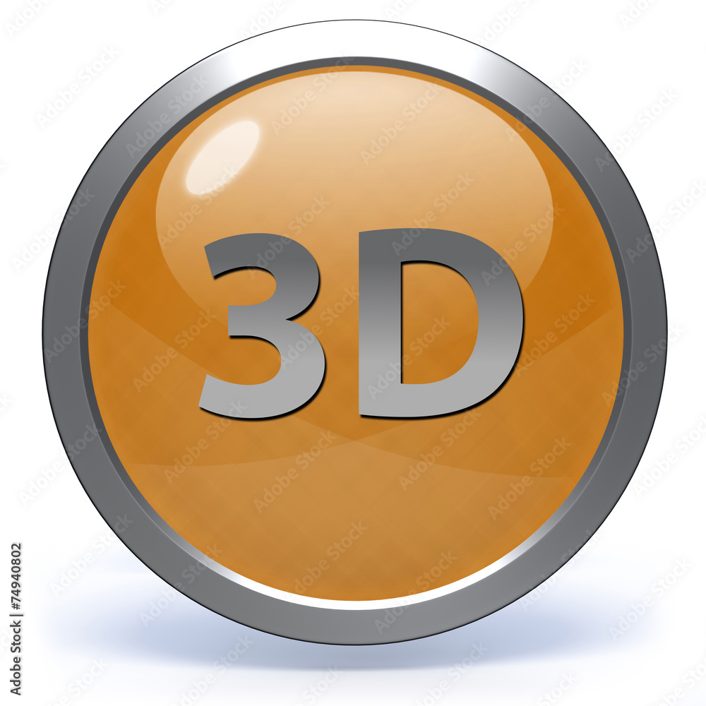 3d circular icon on white background 3d circular icon on white background